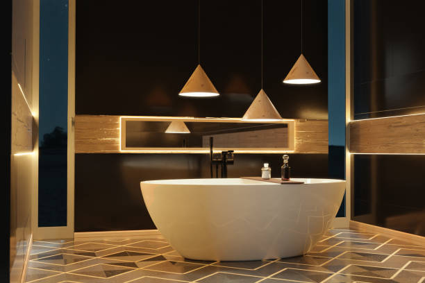espejo retroalimentado con luz led para baño